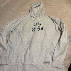Life is Good Light Gray Sweatshirt
